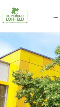 Vorschau der mobilen Webseite www.hslohfeld.de, Hauptschule Lohfeld