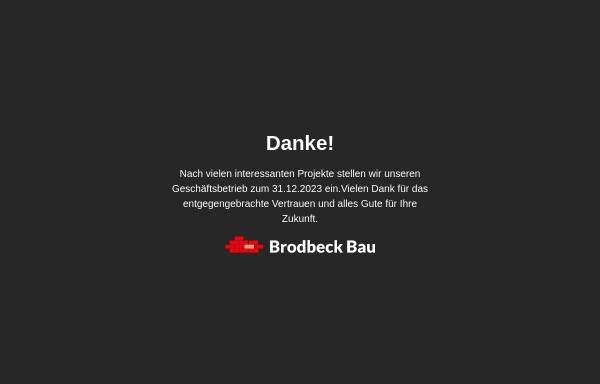 Vorschau von www.brodbeck-bau.de, Brodbeck Bau GbR