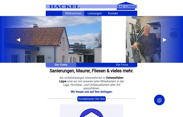 Vorschau von www.hackel-bau.de, Hackel Bau GmbH