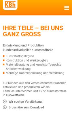 Vorschau der mobilen Webseite www.brummernhenrich.com, Klaus Brummernhenrich GmbH & Co. KG