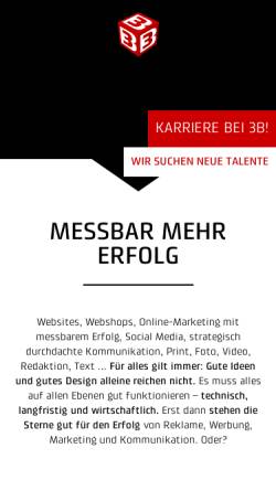 Vorschau der mobilen Webseite www.3b.de, Agentur3B GmbH
