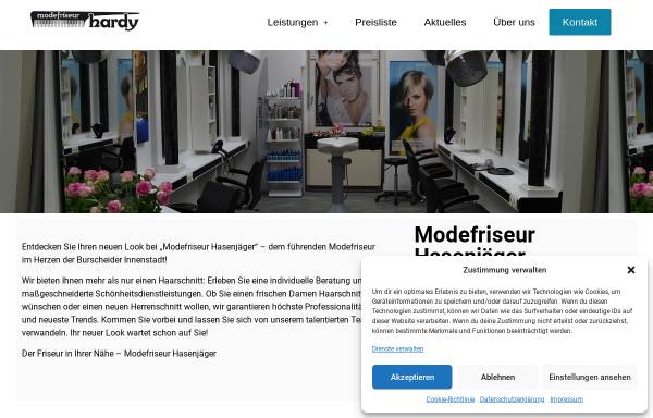 Vorschau von www.friseur-hardy.de, Modefriseur Hardy Hasenjäger