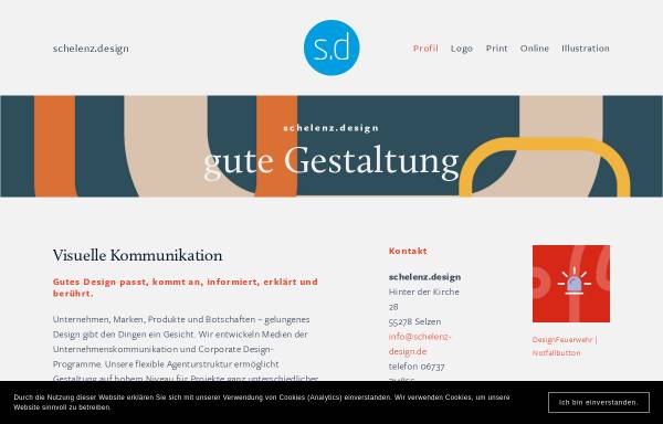 Vorschau von schelenz-design.de, Schelenz Design, Stephan Schelenz (Dipl.-Des.)