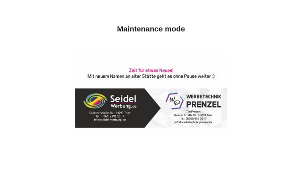 Vorschau von www.seidel-werbung.de, Seidel Werbung, Frank Seidel