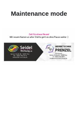 Vorschau der mobilen Webseite www.seidel-werbung.de, Seidel Werbung, Frank Seidel