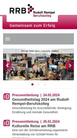 Vorschau der mobilen Webseite www.rrbk.de, Rudolf-Rempel-Berufskolleg
