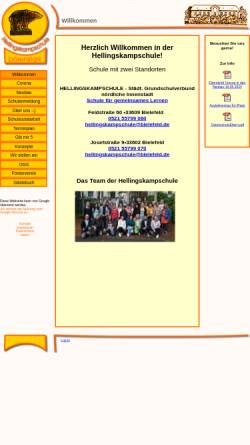 Vorschau der mobilen Webseite www.hellingskampschule.de, Hellingskampschule