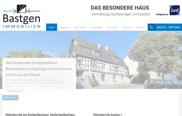 Vorschau von www.bastgen-immobilien.de, Bastgen Immobilien