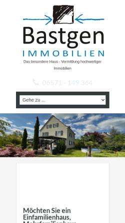 Vorschau der mobilen Webseite www.bastgen-immobilien.de, Bastgen Immobilien