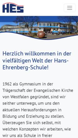 Vorschau der mobilen Webseite www.hans-ehrenberg-schule.de, Hans-Ehrenberg-Schule