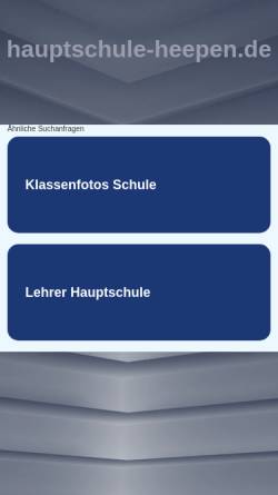 Vorschau der mobilen Webseite www.hauptschule-heepen.de, Hauptschule Heepen