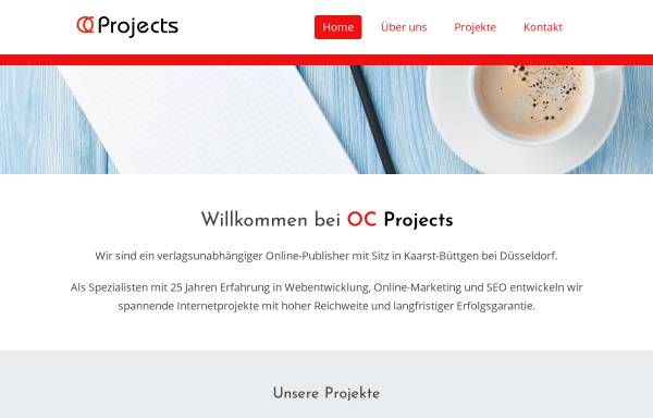 Vorschau von www.oc-projects.de, OC Projects, Optendrenk & Calinski GmbH