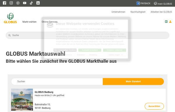 Vorschau von www.globus.de, Globus - Handelsgruppe RHG Kaiser + Kellermann oHG