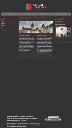 Vorschau der mobilen Webseite www.immo-sturm-trier.de, Sturm Immobilien