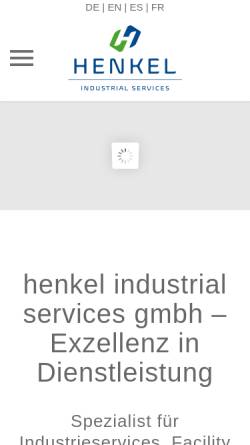 Vorschau der mobilen Webseite www.henkel-olpe.de, Henkel GmbH