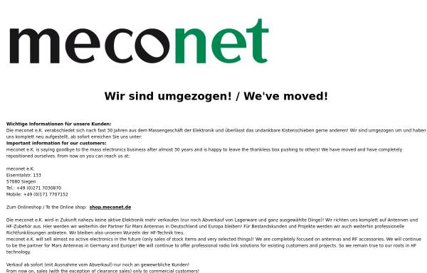Vorschau von www.meconet.de, Meconet