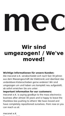 Vorschau der mobilen Webseite www.meconet.de, Meconet