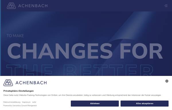 Vorschau von www.achenbach.de, Achenbach Buschhütten GmbH