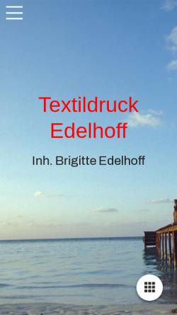 Vorschau der mobilen Webseite www.edelhoff-kreuztal.de, Edelhoff Textildruck