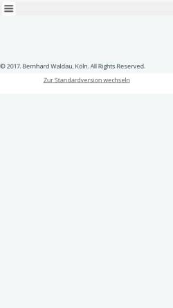 Vorschau der mobilen Webseite www.waldau-online.de, Bernhard Waldau, Steuerberatungspraxis