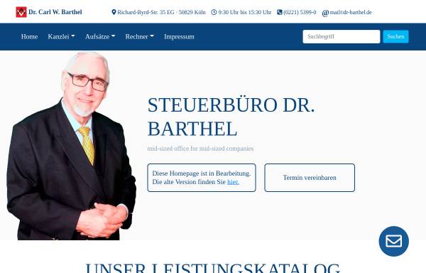 Vorschau von dr-barthel.de, Steuerberater Dr. Barthel