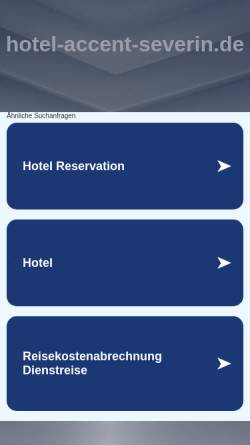 Vorschau der mobilen Webseite www.hotel-accent-severin.de, Accent-Severin