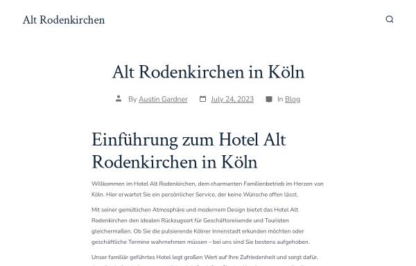 Vorschau von www.alt-rodenkirchen.de, Hotel-Pension Alt-Rodenkirchen