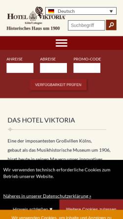Vorschau der mobilen Webseite hotelviktoria.com, Viktoria