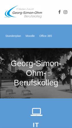 Vorschau der mobilen Webseite www.gso-koeln.de, Georg-Simon-Ohm-Schule