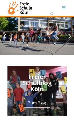Vorschau der mobilen Webseite www.freie-schule-koeln.de, Freie Schule Köln
