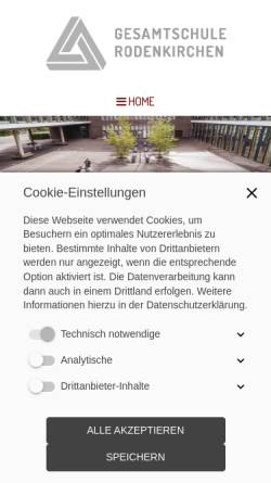 Vorschau der mobilen Webseite www.gesamtschule-rodenkirchen.de, Integrierte Gesamtschule Rodenkirchen