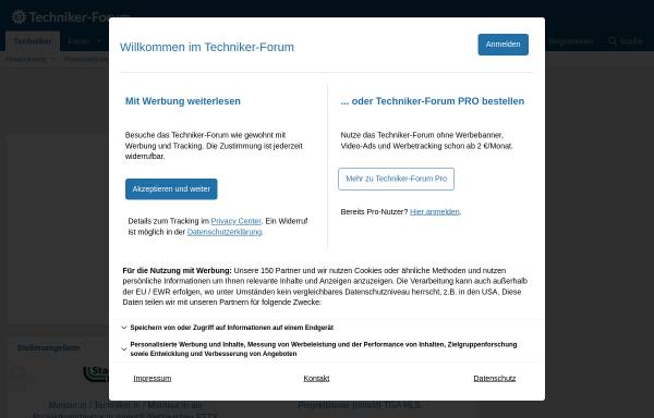 Vorschau von www.techniker-forum.de, Community für angehende Techniker