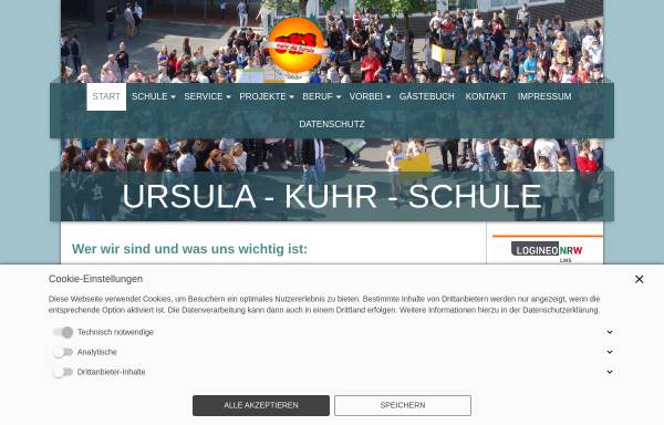 Vorschau von www.ursula-kuhr-schule.de, Ursula-Kuhr-Hauptschule