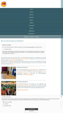 Vorschau der mobilen Webseite www.ursula-kuhr-schule.de, Ursula-Kuhr-Hauptschule