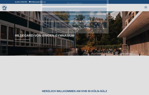 Vorschau von www.hvb-gymnasium.de, Hildegard-von-Bingen-Gymnasium