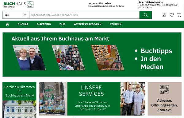 Vorschau von www.buchhaus-am-markt.de, Buchhaus am Markt