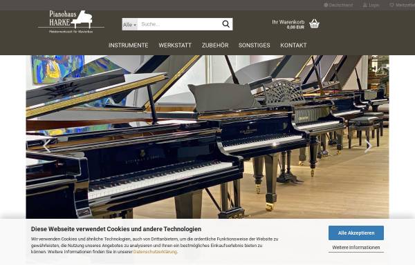 Vorschau von www.piano-harke.de, Pianohaus Harke GmbH