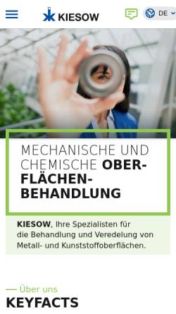 Vorschau der mobilen Webseite www.kiesow.org, Kiesow  Dr. Brinkmann GmbH & Co. KG