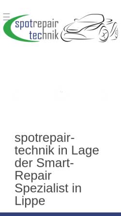 Vorschau der mobilen Webseite www.spotrepairtechnik.de, spotrepair technik