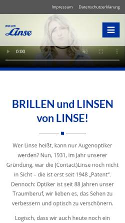 Vorschau der mobilen Webseite www.linsen-schnaeppchen.de, Kurt Linse GmbH