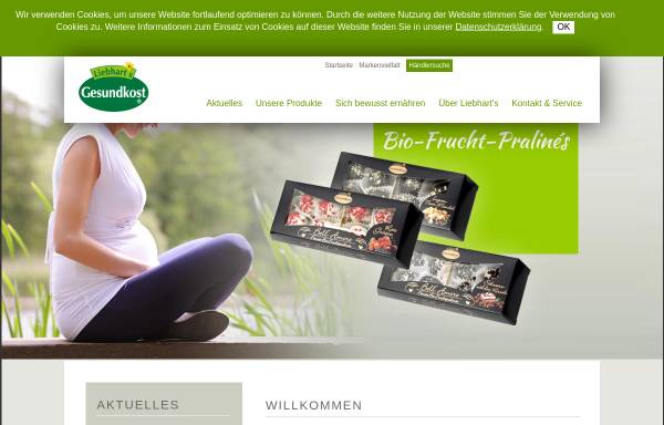 Vorschau von www.liebharts-gesundkost.de, Sanbeam Gesunde Produkte GmbH