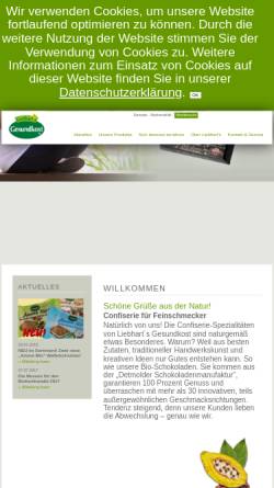 Vorschau der mobilen Webseite www.liebharts-gesundkost.de, Sanbeam Gesunde Produkte GmbH