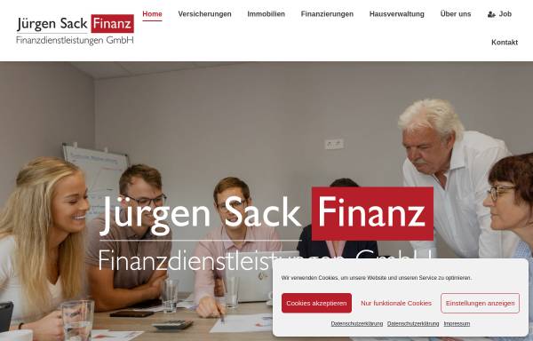 Vorschau von www.sack-finanz.de, Jürgen Sack Finanz GmbH