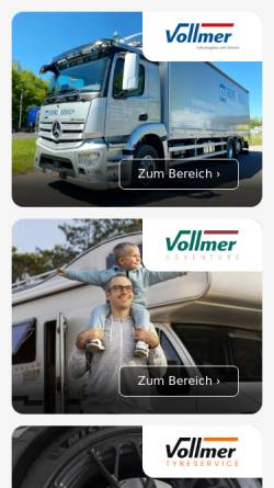 Vorschau der mobilen Webseite www.fahrzeugbau-vollmer.de, R. Vollmer GmbH & Co. KG