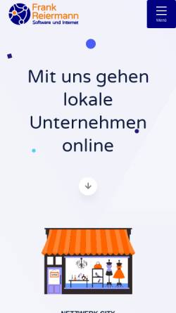 Vorschau der mobilen Webseite www.reiermann.de, Frank Reiermann, Software und Internet