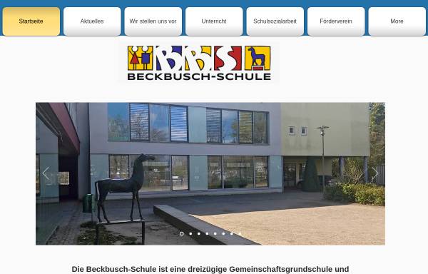 Vorschau von www.beckbuschschule.de, Gemeinschaftsgrundschule Gerhard Tersteegen (Beckbuschstraße)
