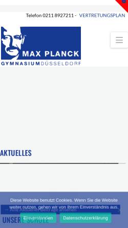 Vorschau der mobilen Webseite max-planck.com, Max-Planck-Gymnasium (Koetschaustraße)