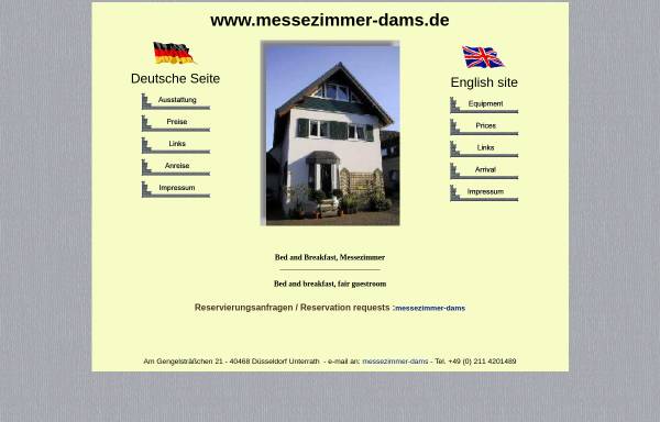Vorschau von www.messezimmer-dams.de, Messezimmer Ruediger Dams