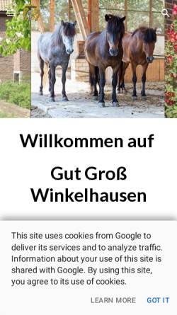 Vorschau der mobilen Webseite www.gut-sonnenhof.de, Gut Sonnenhof
