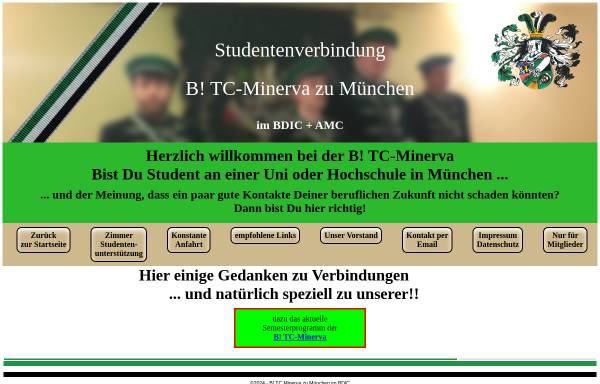 Vorschau von www.tc-minerva.de, Burschenschaft Technischer Club Minerva